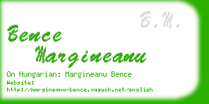 bence margineanu business card